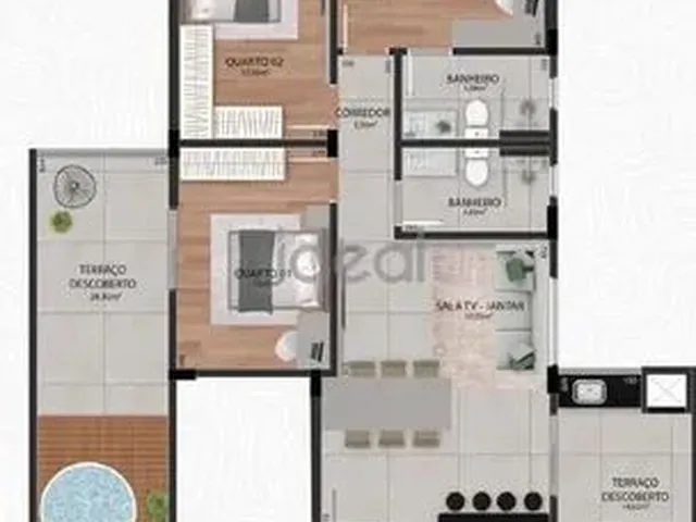 Imagem 4: Apartamento À Venda, 3 Quartos, 1 Suíte, 2 Vagas, João Braz da Costa Val - Viçosa/Mg