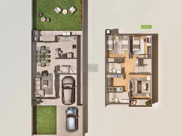 Imagem 4: Sobrado com 3 Dormitórios À Venda com 150.72M² por R$ 690.000,00 no Bairro Vargem