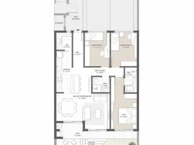 Imagem 4: Apartamento em Construção com 3 Suítes, 2Vg, Área Lazer Completa, João Paulo