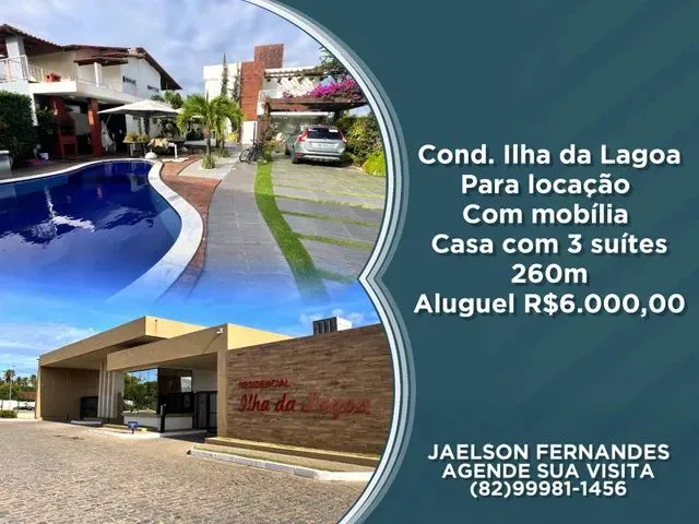 Imagem: Cond. Ilha da Lagoa, Casa P/ Alugar com