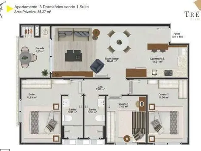 Imagem 5: Apartamento À Venda em Palhoça/Sc