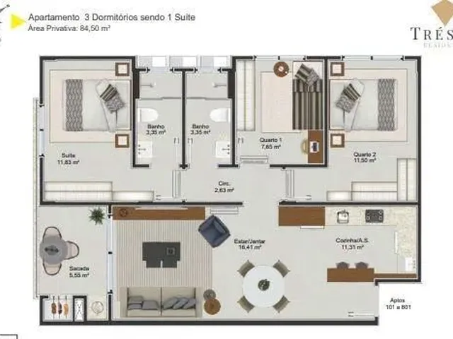 Imagem 4: Apartamento À Venda em Palhoça/Sc