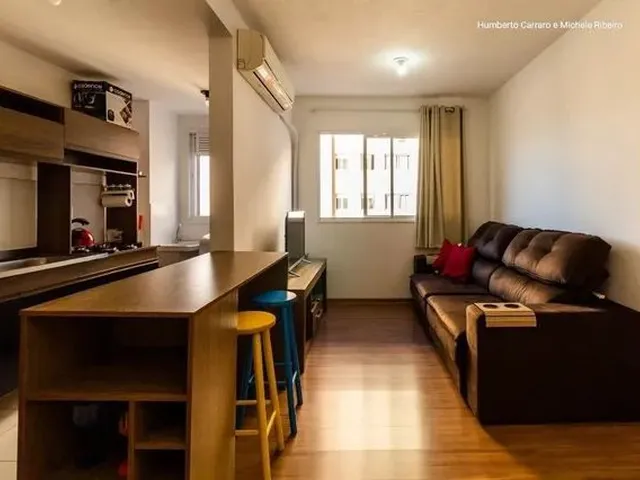 Imagem: O apartamento possui 2 Dormitórios, 1 Banheiro, 1 Vaga na