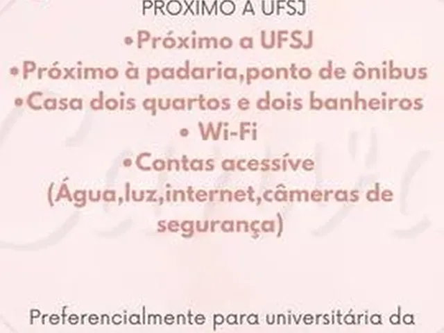 Imagem 2: Vaga em República Feminina