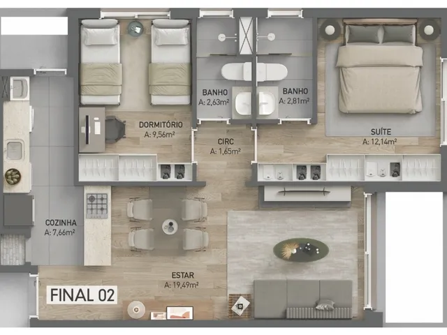 Imagem 5: Apartamento à venda no bairro Petrópolis - Porto Alegre/RS