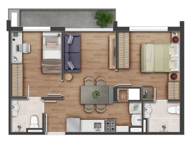 Imagem 2: Apartamento à venda no bairro Santa Cecília - Porto Alegre/RS