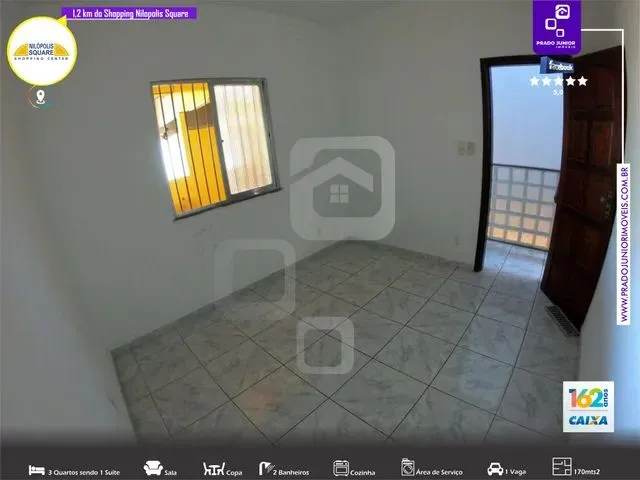 Imagem 2: 1Km do Nilopolis Saquare - 3 Quartos Sendo 1 Suite, Vaga Coberta, Casa Muito Espaçosa