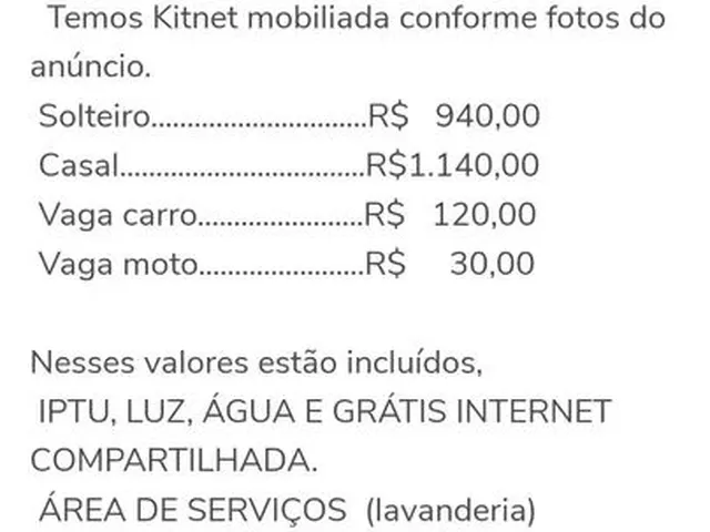 Imagem 4: Studio Kitnet Kitnet com 1 dormitório