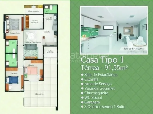 Imagem 3: Casa Térrea, Condomínio Esmeralda