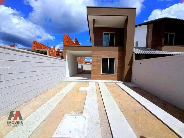 Imagem 1: Casa com 3 Dormitórios À Venda, 104 M² por R$ 440.000,00 - Urucunema - Eusébio/Ce