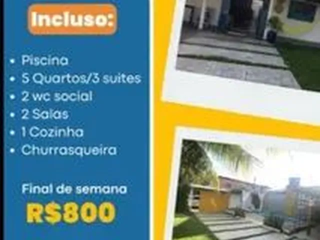 Imagem: Casa por Temporada em São Miguel dos Milagres