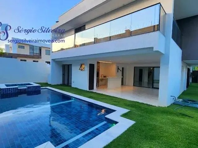 Imagem 1: Belíssima Casa Alto Padrão Nova e Moderna com 4 Suítes - Alphaville Fortaleza