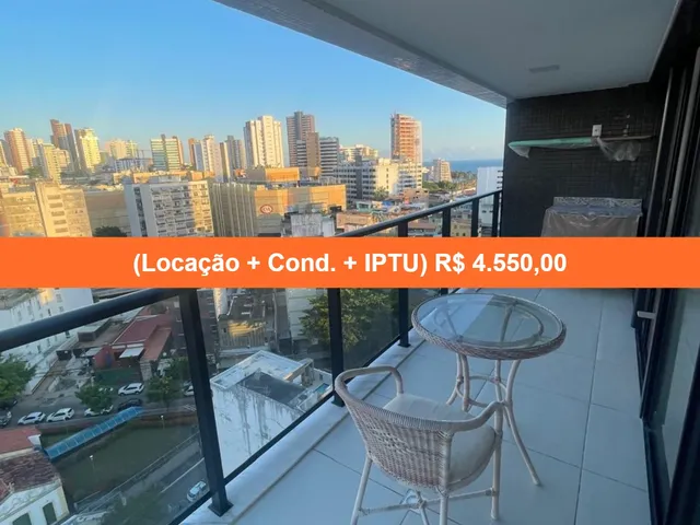 Imagem 1: Apartamento para Locação na Barra, Salvador-BA! 1 quarto, 1 sala, 1 banheiro, 1 vaga de