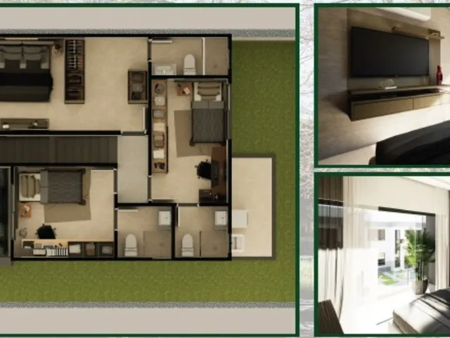 Imagem 5: Casa de luxo em condomínio no bairro Abrantes em Camaçari-BA: 4 quartos, 4 suítes, 2