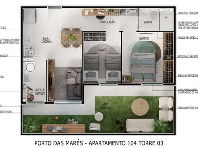Imagem: Apartamento Porto das Mares na Barra do