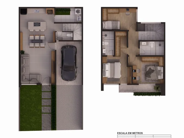 Imagem 2: LINDOS SOBRADOS NO CENTRO DE ARAUCÁRIA À PARTIR DE R$ 790.000,00 MEDINDO ENTRE 117 E