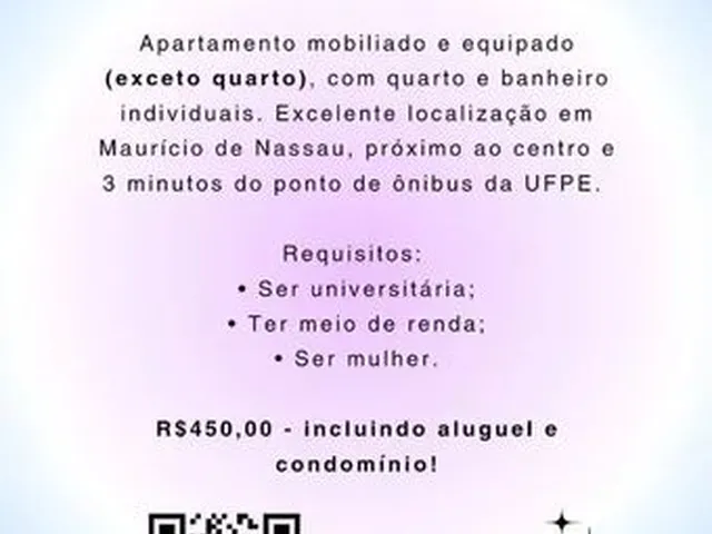 Imagem 1: Apartamento Mobiliado para Dividir