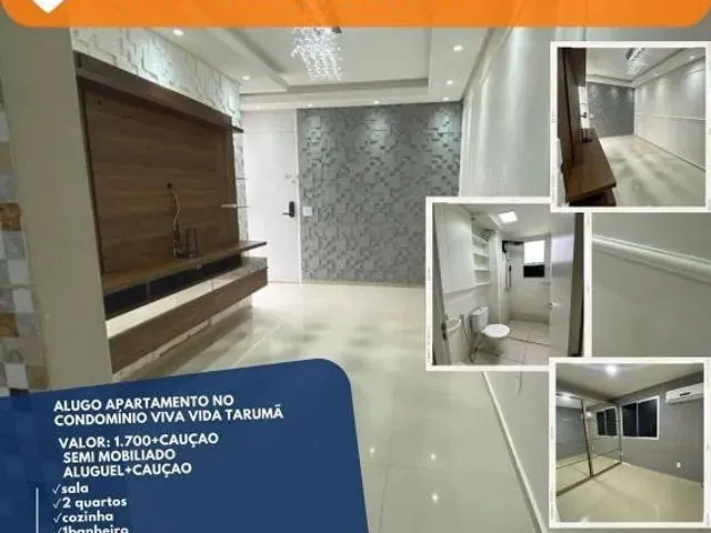 Imagem 1: Alugo Lindo Apto Semi Mobiliado/No Condomínio Viva Vida Tarumã/ 2
