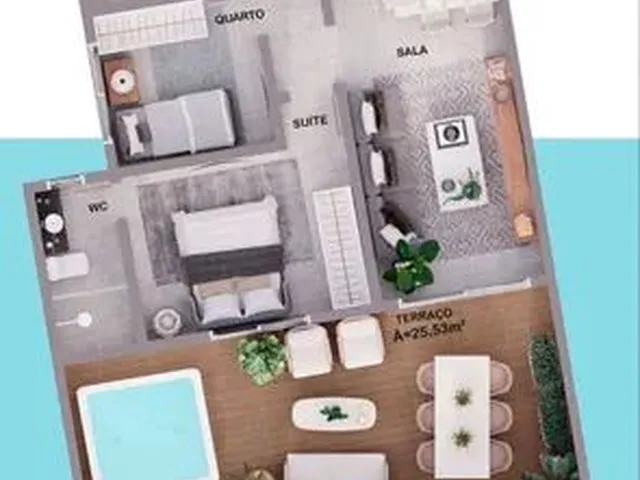 Imagem 6: Apartamento com 2 Dormitórios À Venda, 63 M² por R$ 394.000 - Poço - Cabedelo/Pb
