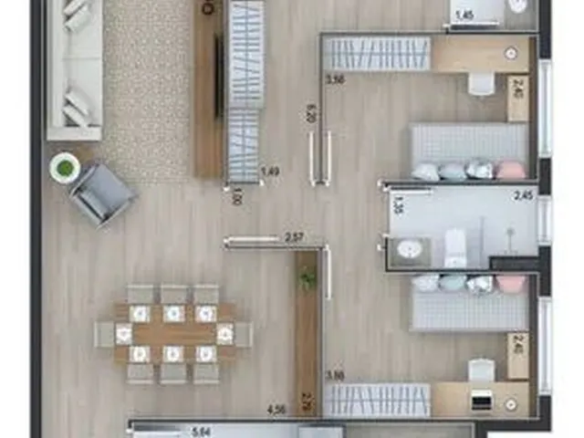 Imagem 4: Apartamento Residencial em Curitiba - Pr, Ahú