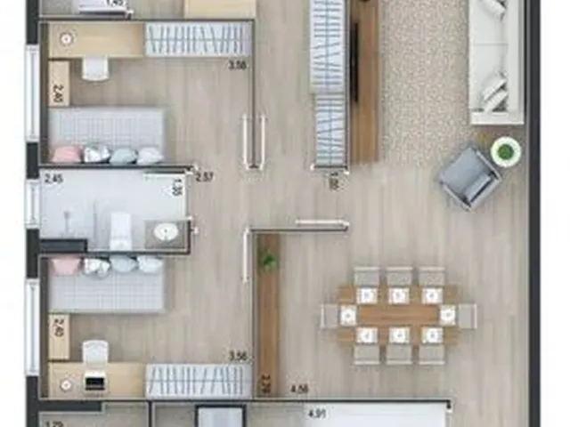 Imagem 3: Apartamento Residencial em Curitiba - Pr, Ahú