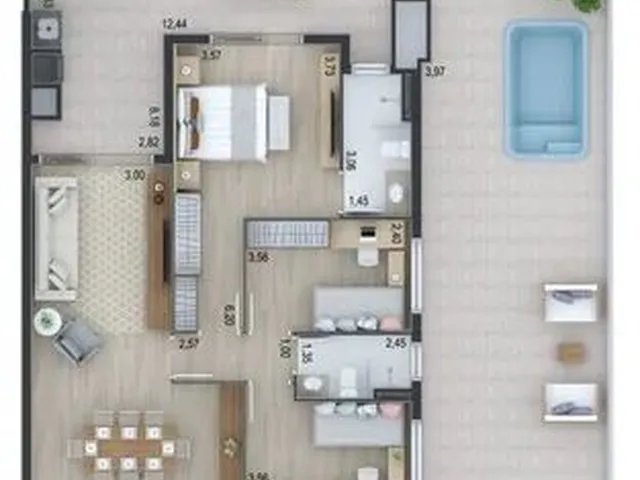 Imagem 8: Apartamento Residencial em Curitiba - Pr, Ahú