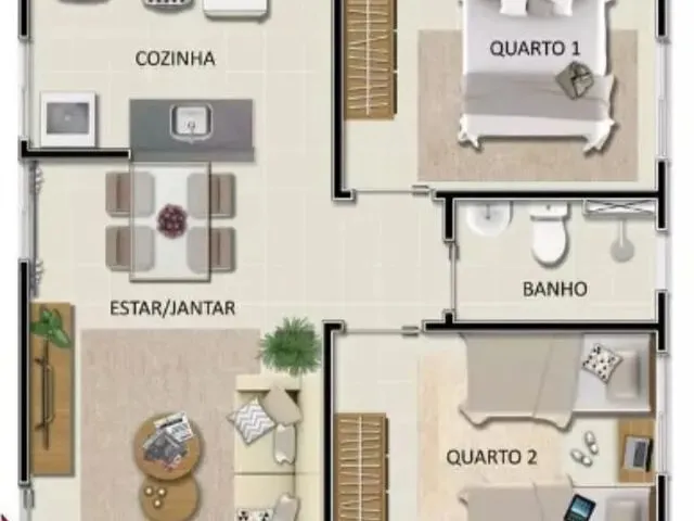 Imagem: Aluga-Se Ap 2 Quartos