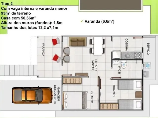 Imagem 5: Um Empreendimento de Casas Finaciado pelo Programa Mrv-Grand Jardim Girasol