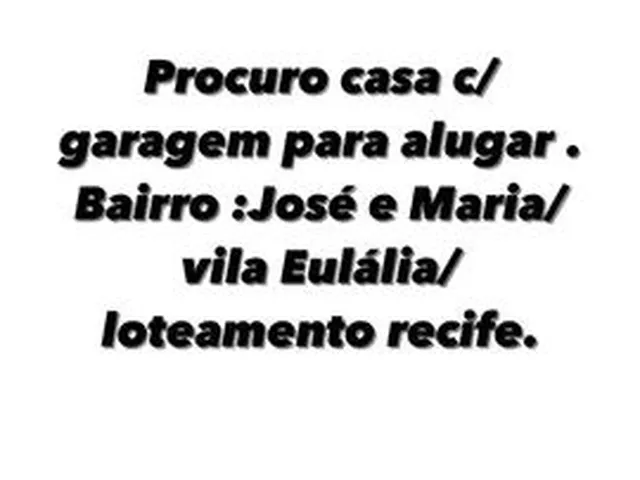 Imagem: Casa para Alugar com Garagem P/ Carro e