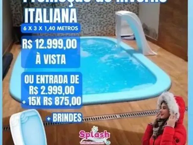 Imagem: Piscina em Fibra