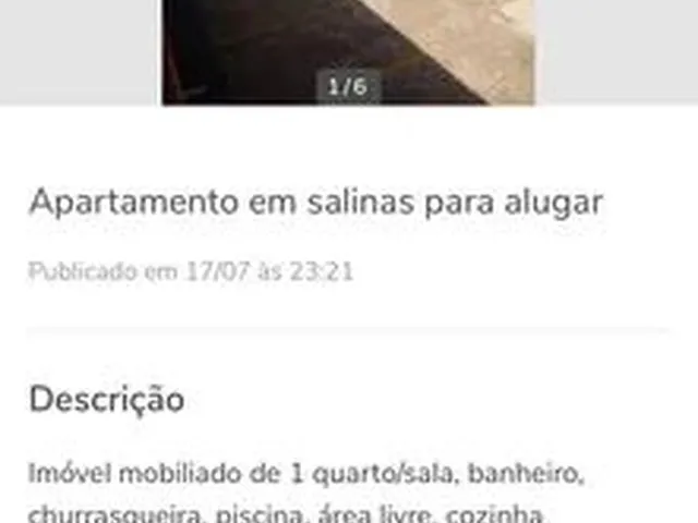 Imagem: Kit Net pra Alugar em Salinas