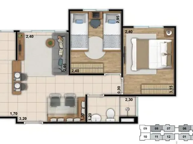 Imagem: Alugo Apartamento no Condomínio Parque