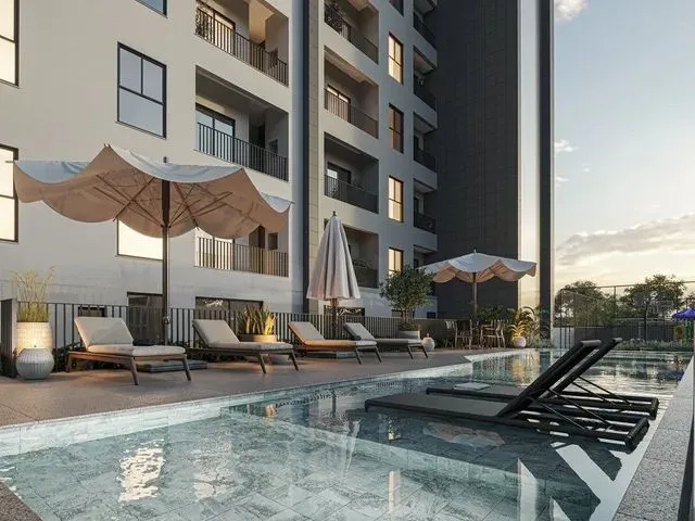 Imagem: O apartamento possui 2 Dormitórios, 1 Suíte, 1 Banheiro,