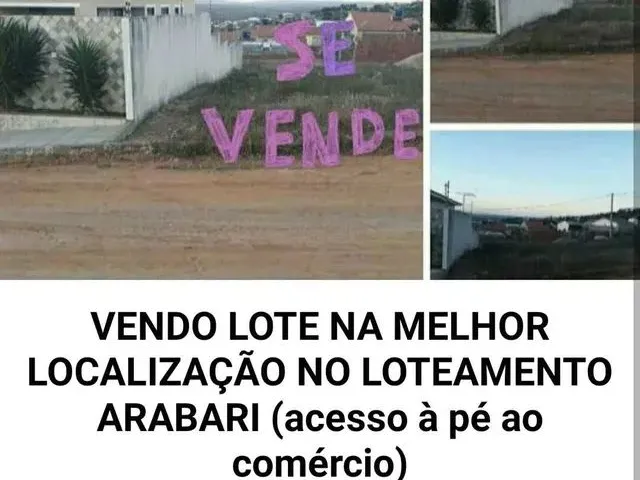 Imagem 1: Vendo Lote no Loteamento Arabari