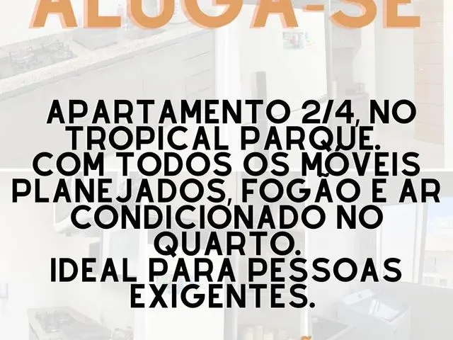 Imagem: O apartamento possui 2 Dormitórios, 1 Banheiro, 1 Vaga na
