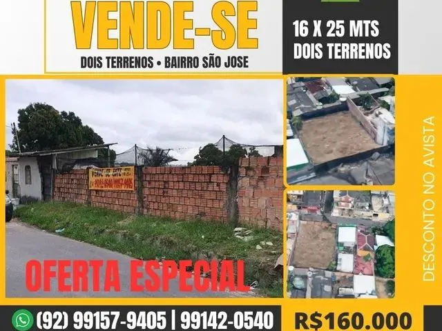 Imagem: Terreno 16 X 25 400 M2 (São Jose