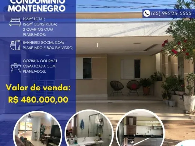 Imagem: Casa À Venda, no Condomínio Monte Negro