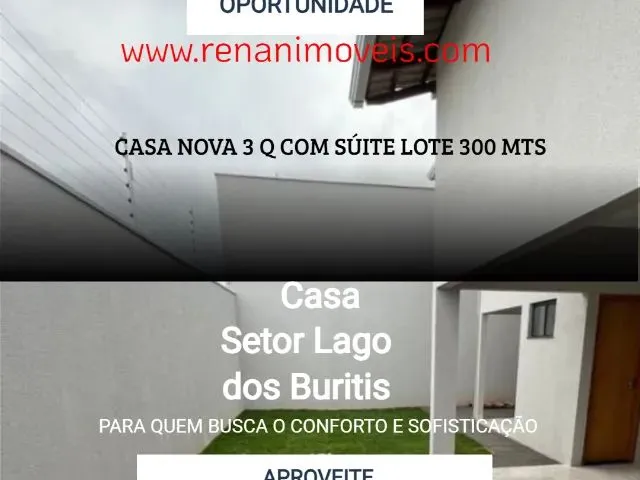 Imagem: A casa possui 3 Dormitórios, 2 Banheiros, 3 Vagas na