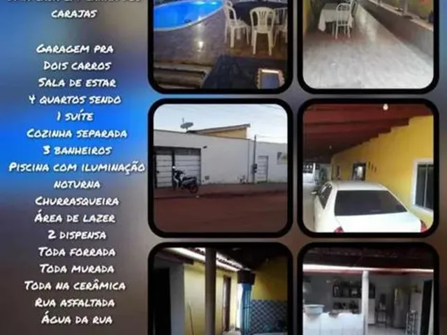 Imagem: A casa possui 4 Dormitórios, 3 Banheiros, 3 Vagas na
