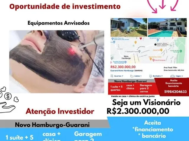Imagem: Clínica Estética a Venda com Imóvel em