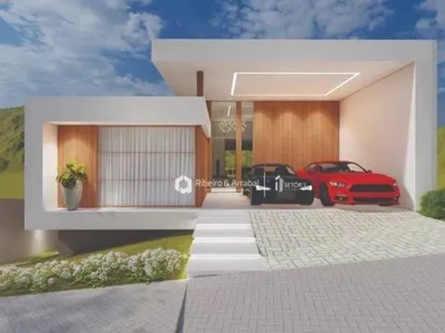 Imagem: A casa em condomínio possui 4 Dormitórios, 4 Suítes, 5
