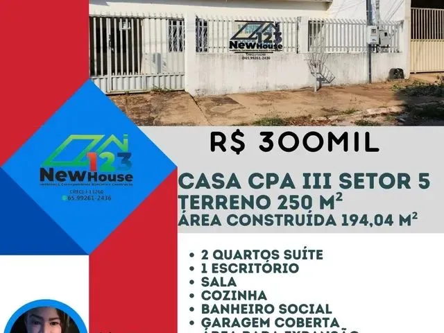 Imagem: Casa Cpa III - com 03 Quartos Sendo 02 Suítes