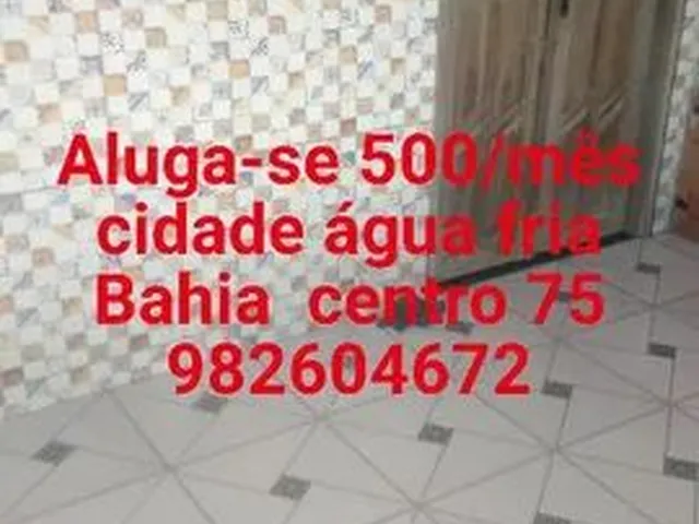 Imagem: Alugo Casa no Centro de Água Fria Bahia