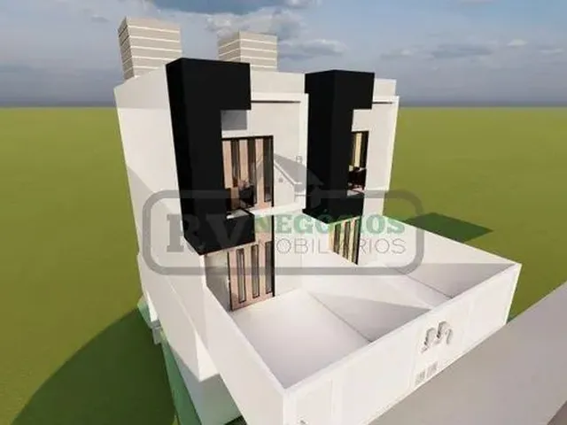 Imagem: )(- Linda Casa Triplex em Construção com