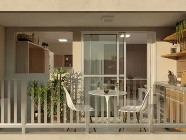 Imagem: O apartamento possui 2 Dormitórios, 1 Suíte, 2 Banheiros,