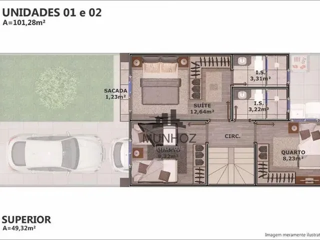 Imagem 3: Sobrado com 3 Dormitórios À Venda, 96 M² por R$ 560.000,00 - Barreirinha - Curitiba/Pr