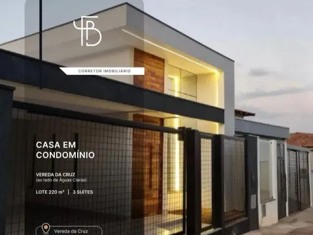 Imagem: Vereda da Cruz, Linda Casa Nova Estilo Contemporâneo