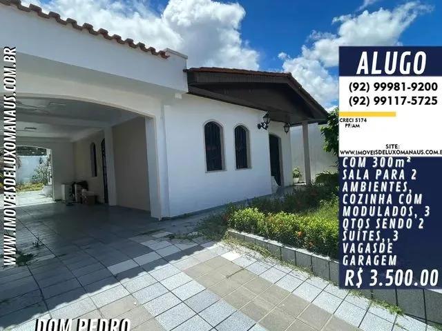Imagem: Dom Pedro. Alugo Casa com 300M2, 3 Quartos
