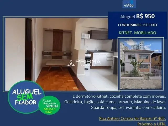 Imagem: Apartamento Kitnet Mobiliado, no Centro