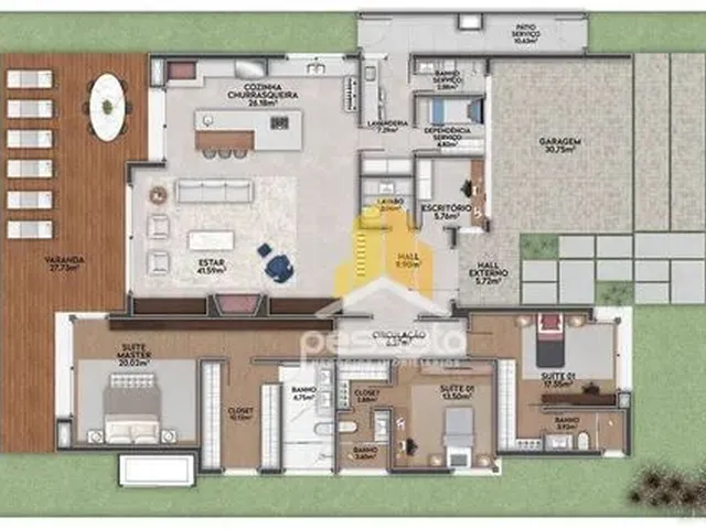 Imagem 10: Casa com 3 Dormitórios À Venda, 290 M² por R$ 3.410.000,00 - Prado Bairro - Cidade